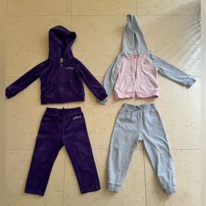 Juicy Couture 2 set of costumes size 2t